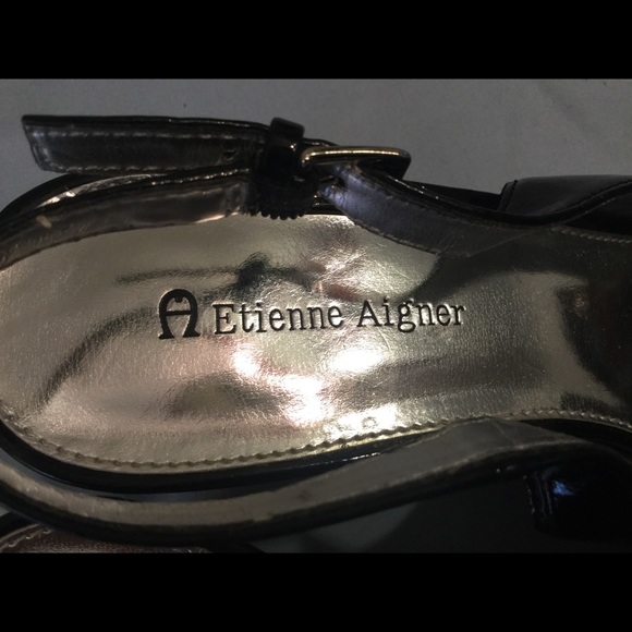 Etienne Aigner Peep Top Sling back Shoes - Picture 6 of 6